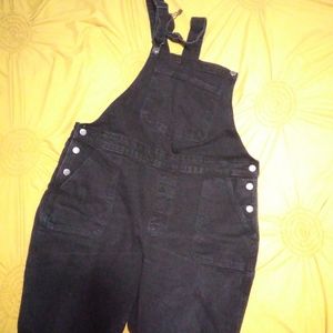 Old Navy Black Bib Overalls Size 16